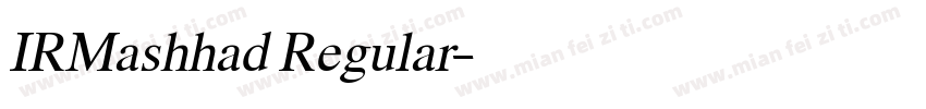 IRMashhad Regular字体转换